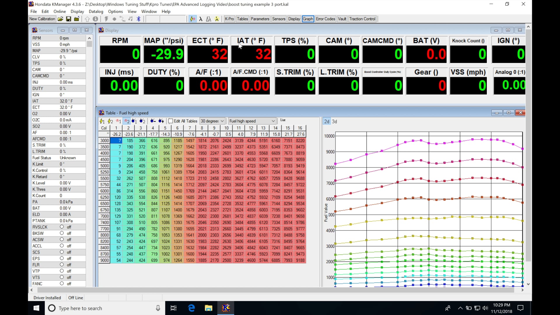 Hondata Kpro Part 31: Datalogging & Boost Control