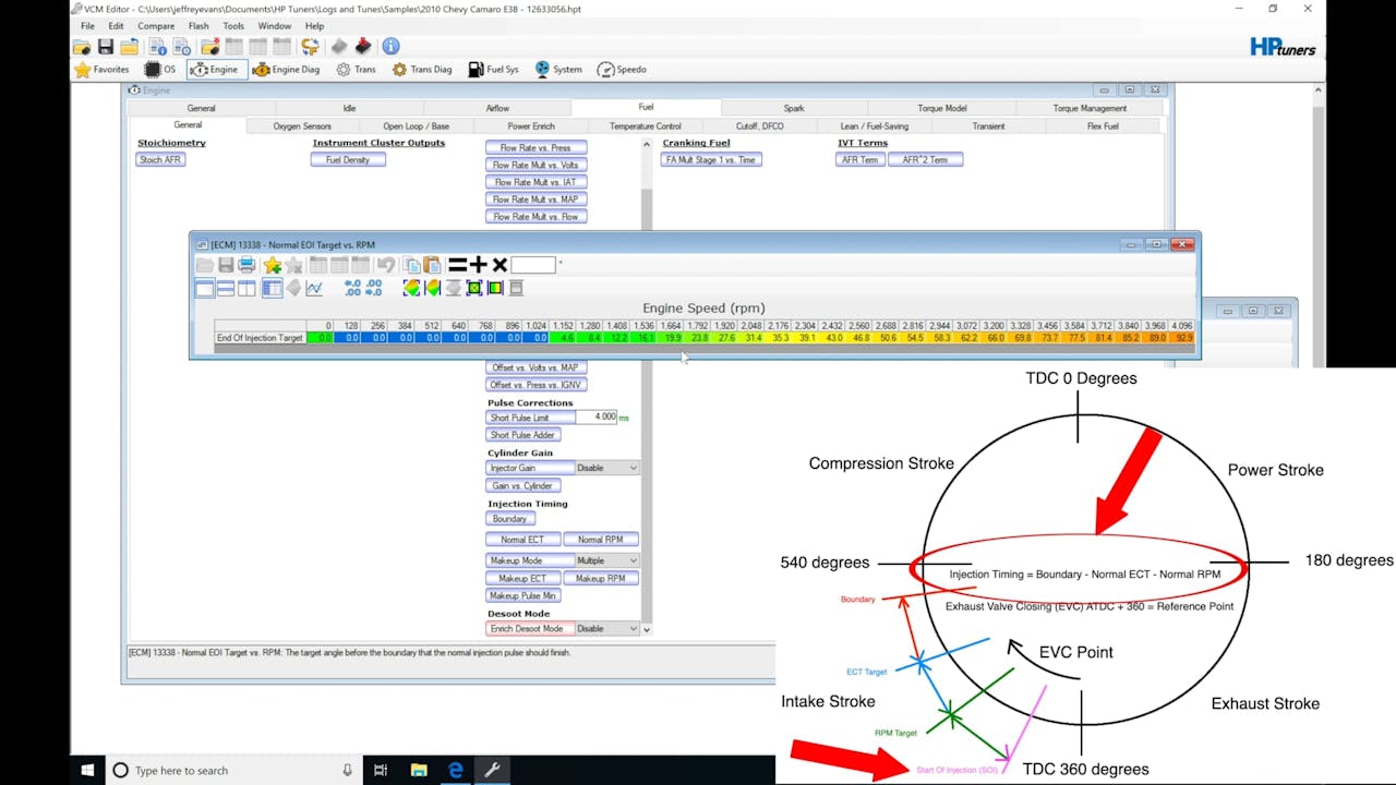 HP Tuners GM Gen 4 Training Part 22 Injection Timing HP Tuners GM