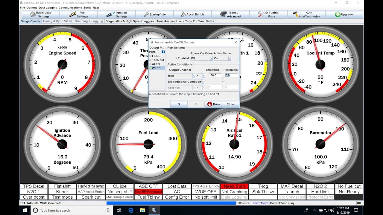 Megasquirt Part 21: Programming Outputs - Evans Performance Academy