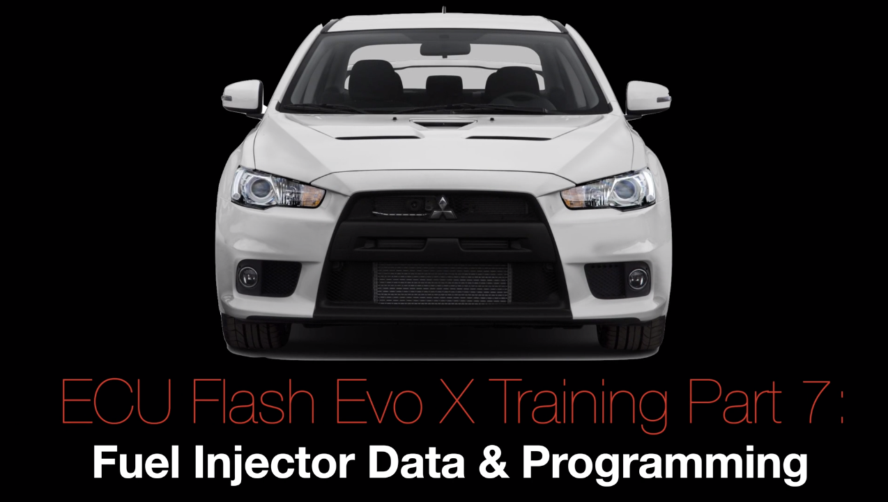 Evo X Ecu Flash Training Course Part 7: Fuel Injector Data & Programming 