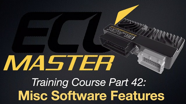 ECU Masters Training Course Part 42: Misc. Software Features 