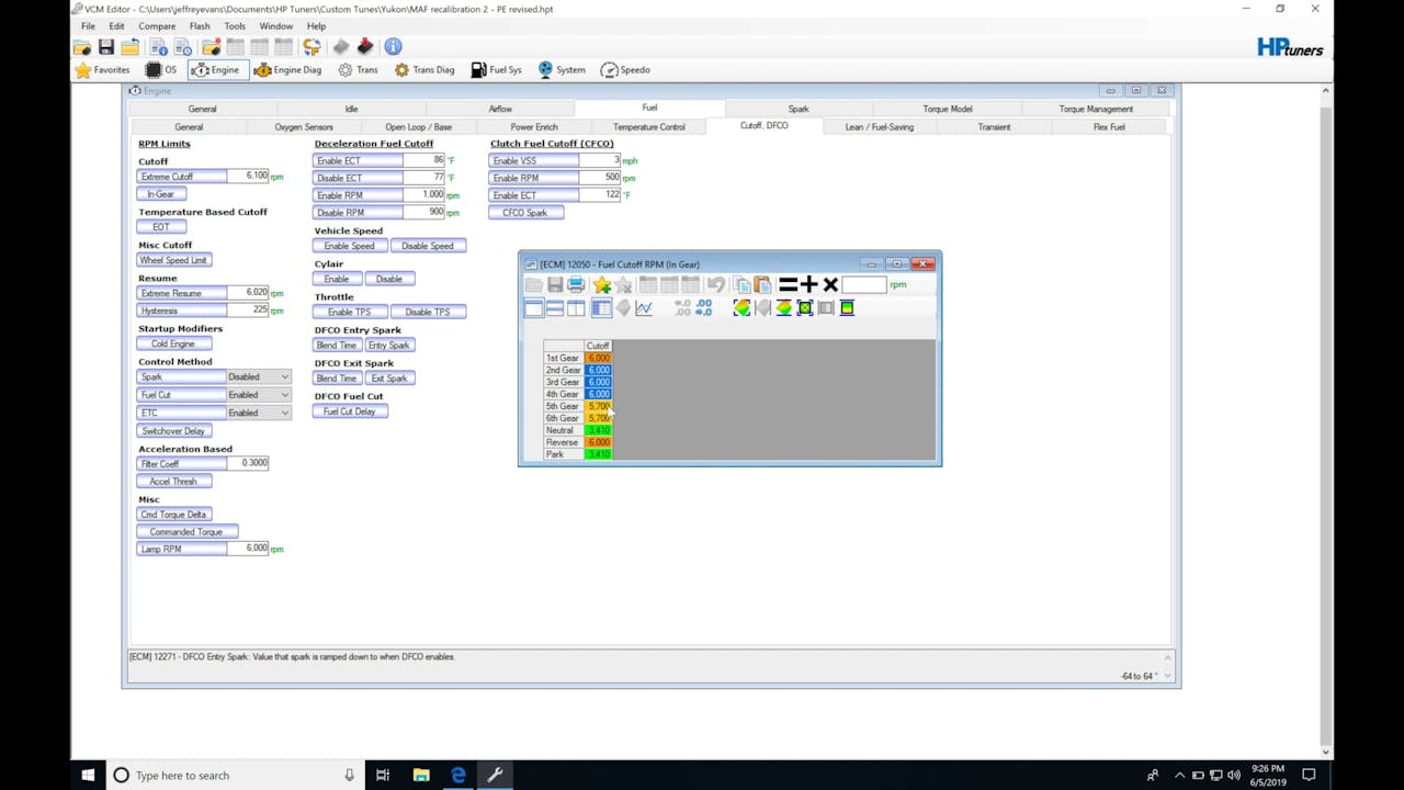 HP Tuners GM Gen 4 Training part 23 COT & Rev Limiters HP Tuners GM