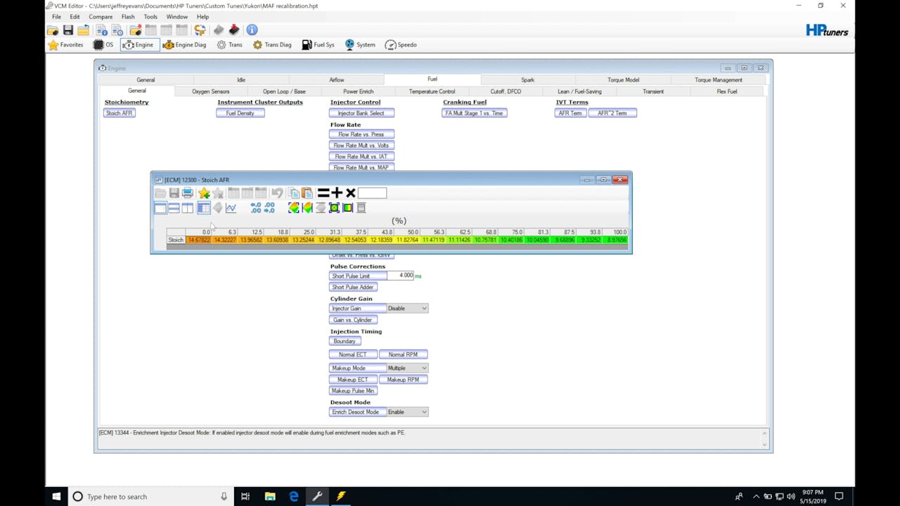 HP Tuners GM Gen 4 Training Part 19 Power Enrich MAF Tuning HP