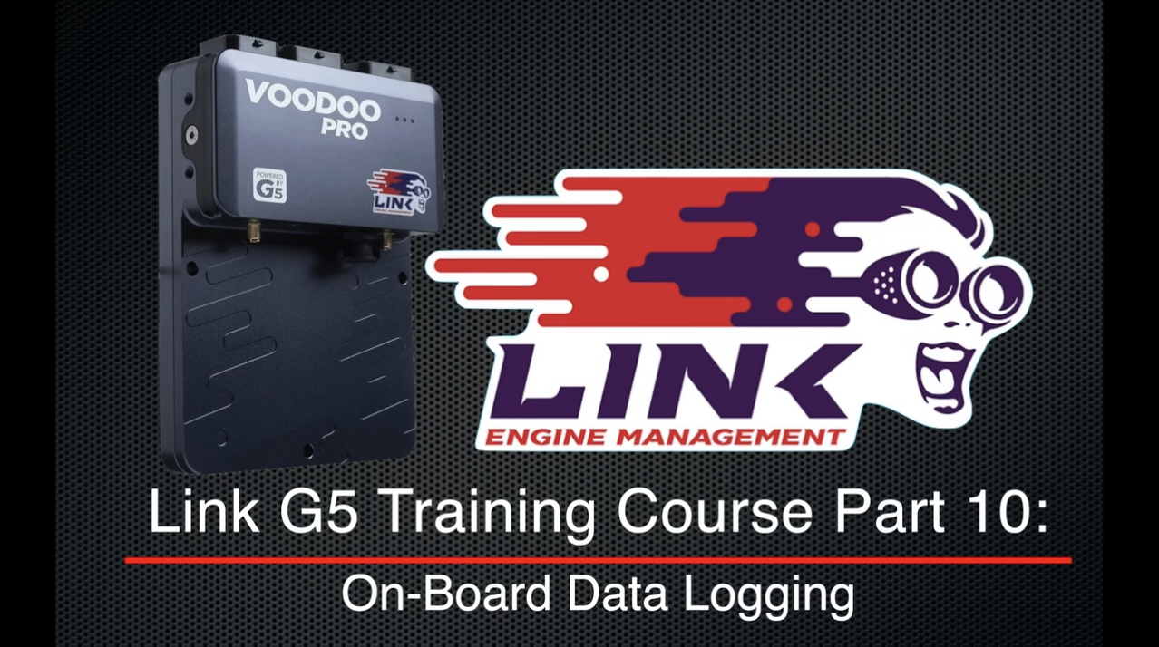 Link G5 Training Course Part 10: On-Board Data Logging