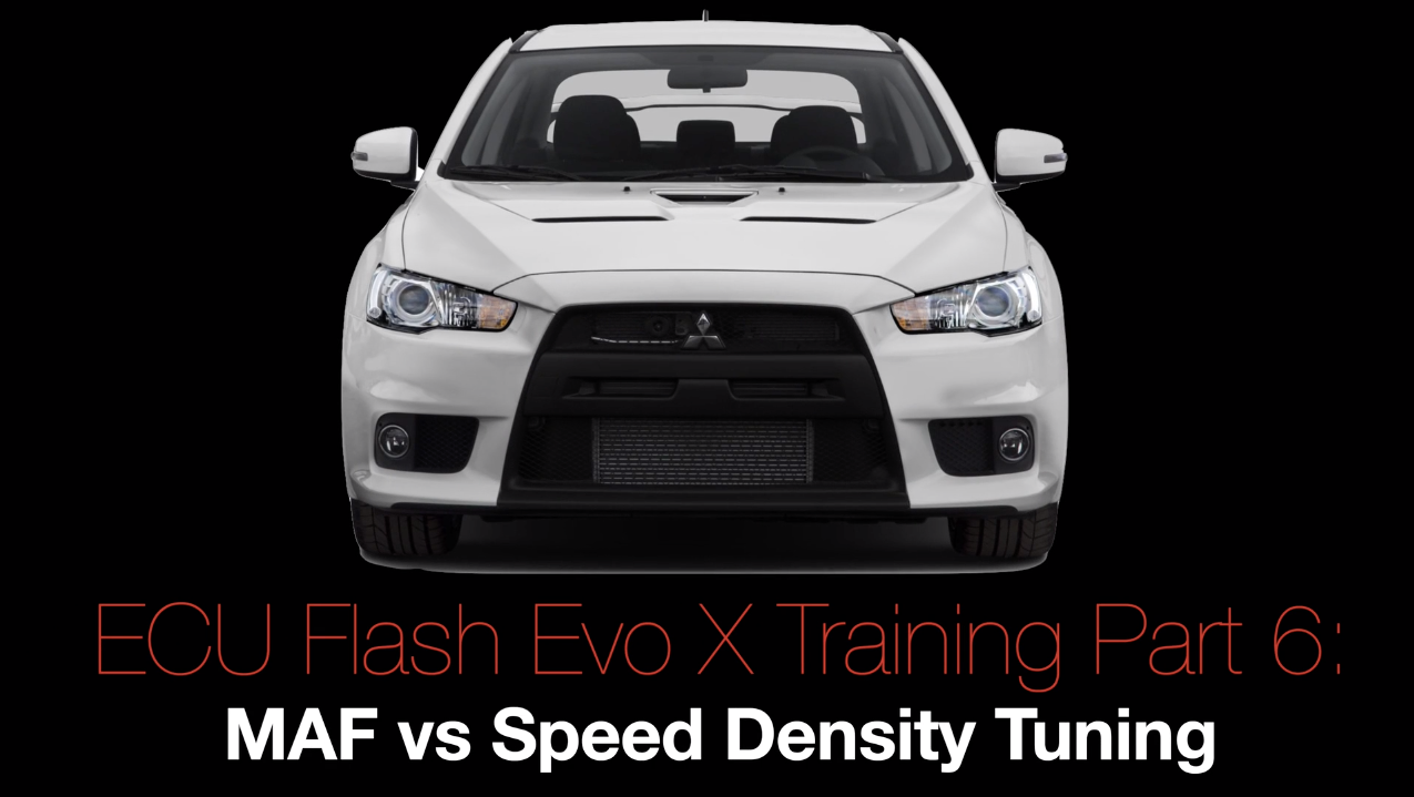 Evo X Ecu Flash Training Course Part 6: MAF vs Speed Density Tuning 