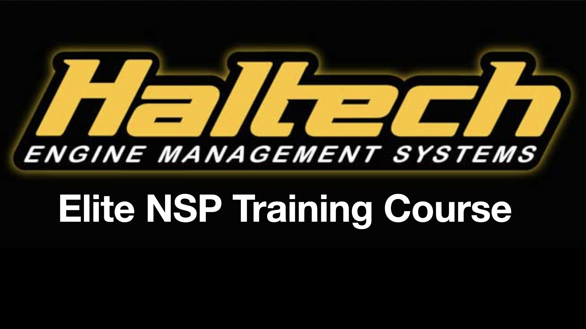 Haltech Elite NSP Software Training Course