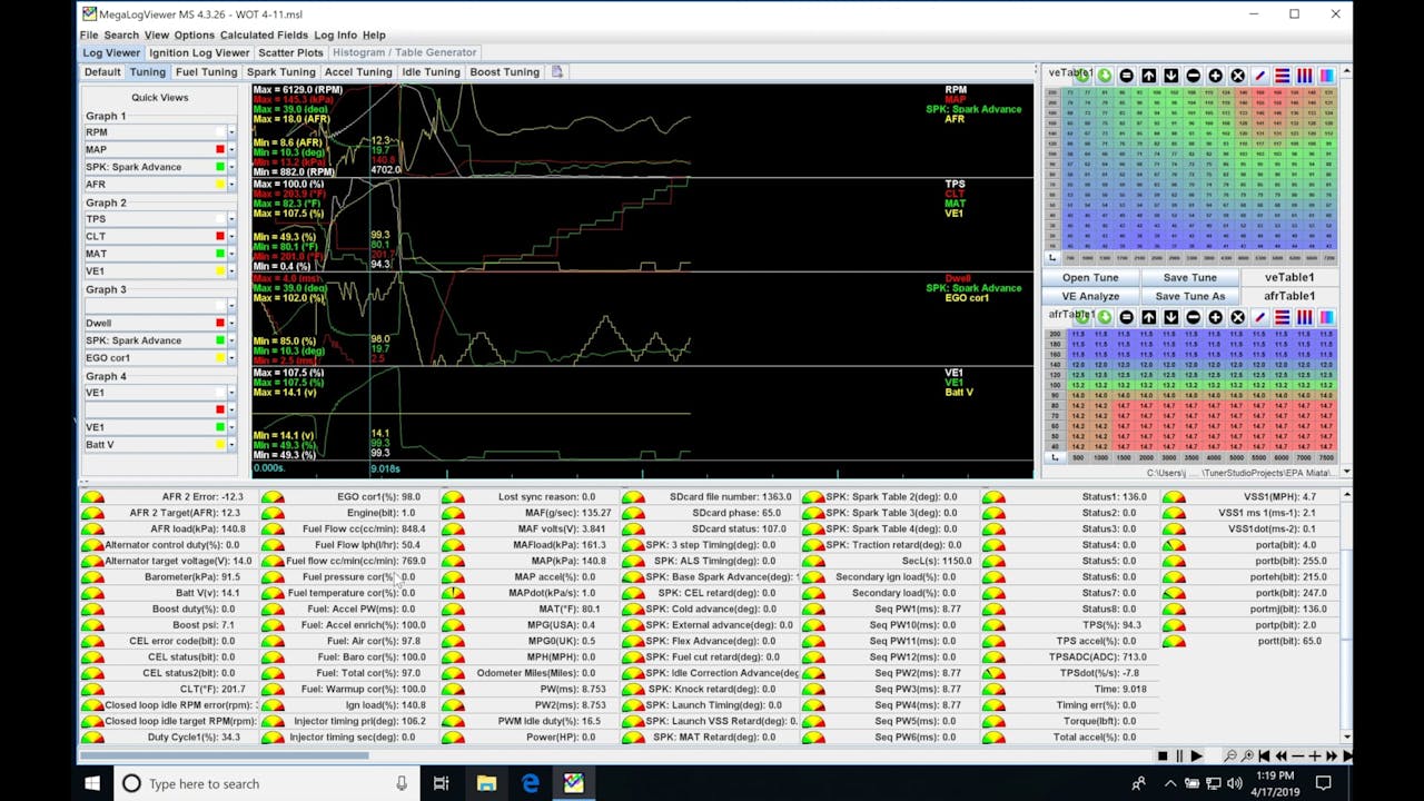 Megasquirt Part 38 MegalogViewer Features Megasquirt Training Course