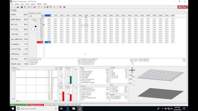 Motec Hundred Series Training Part 20: Secondary Fuel Table