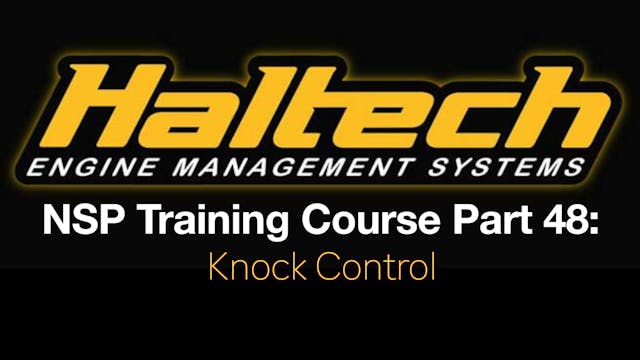 Haltech Elite NSP Training Course Part 48: Knock Control