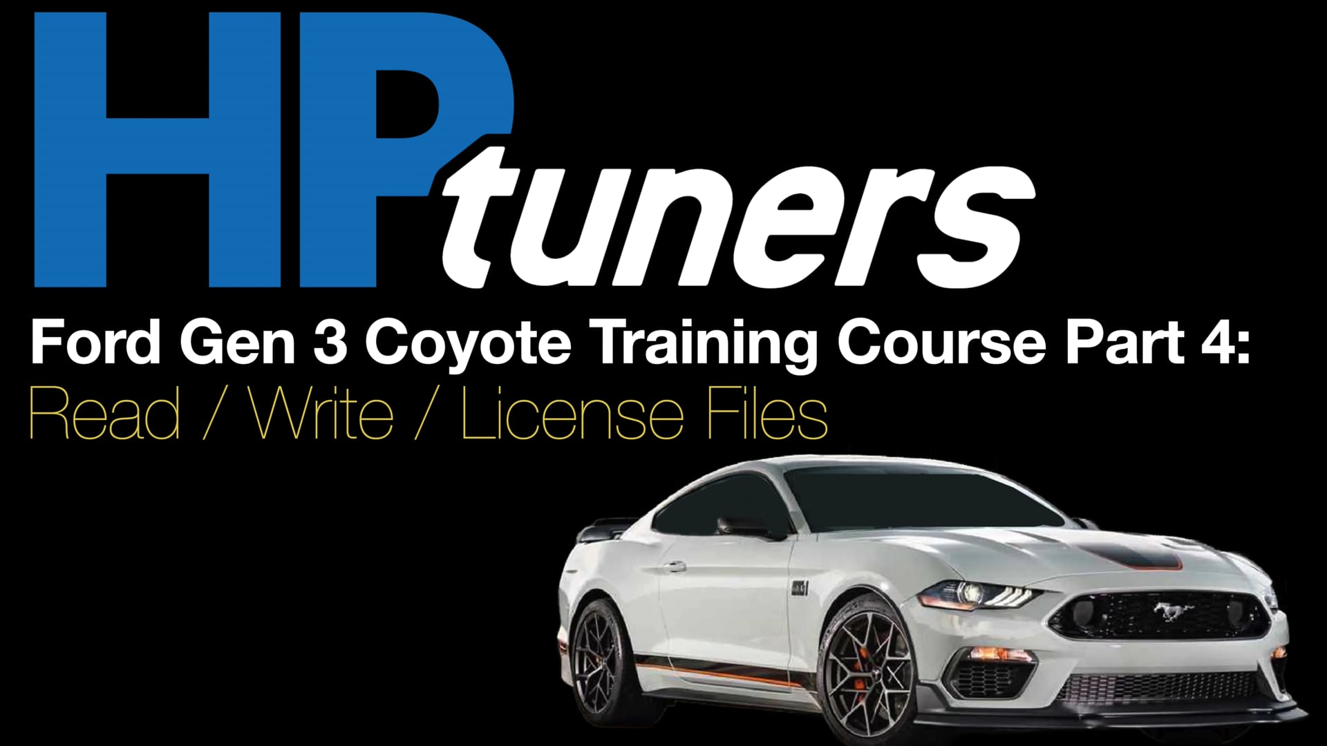 HP Tuners Ford Gen 3 Coyote Training Course Part 4: Read / Write / License Files