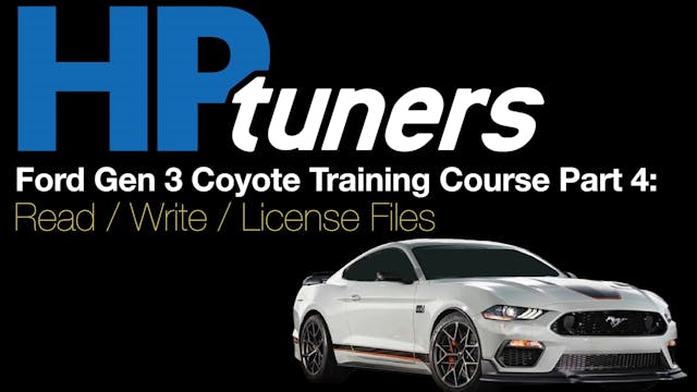HP Tuners Ford Gen 3 Coyote Training ...