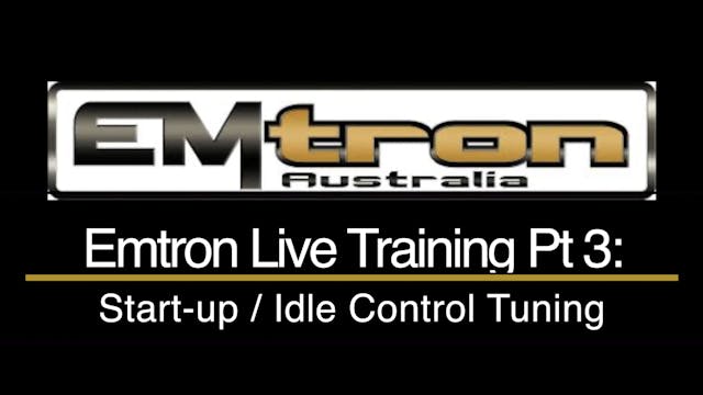 Emtron SFWD Acura Integra Live Training Part 3: Start-Up / Idle Control Tuning
