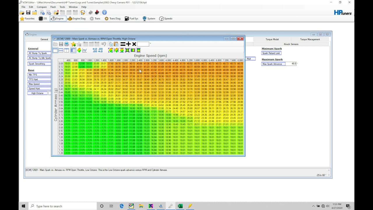 HP Tuners GM Gen III Training Part 28 Fuel Injection Timing HP