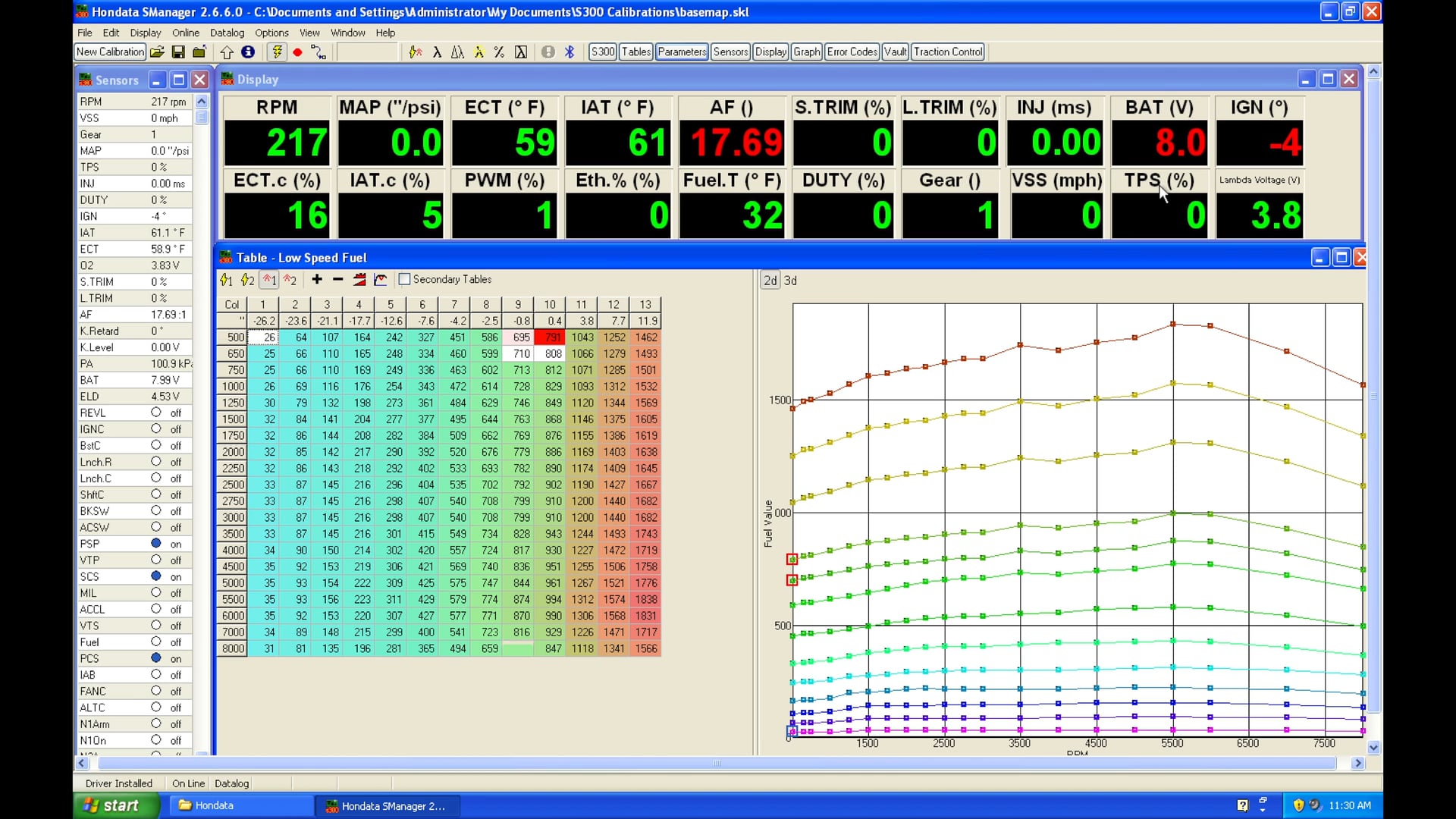 Hondata s300 Part 23: Idle & Partial Throttle Tuning