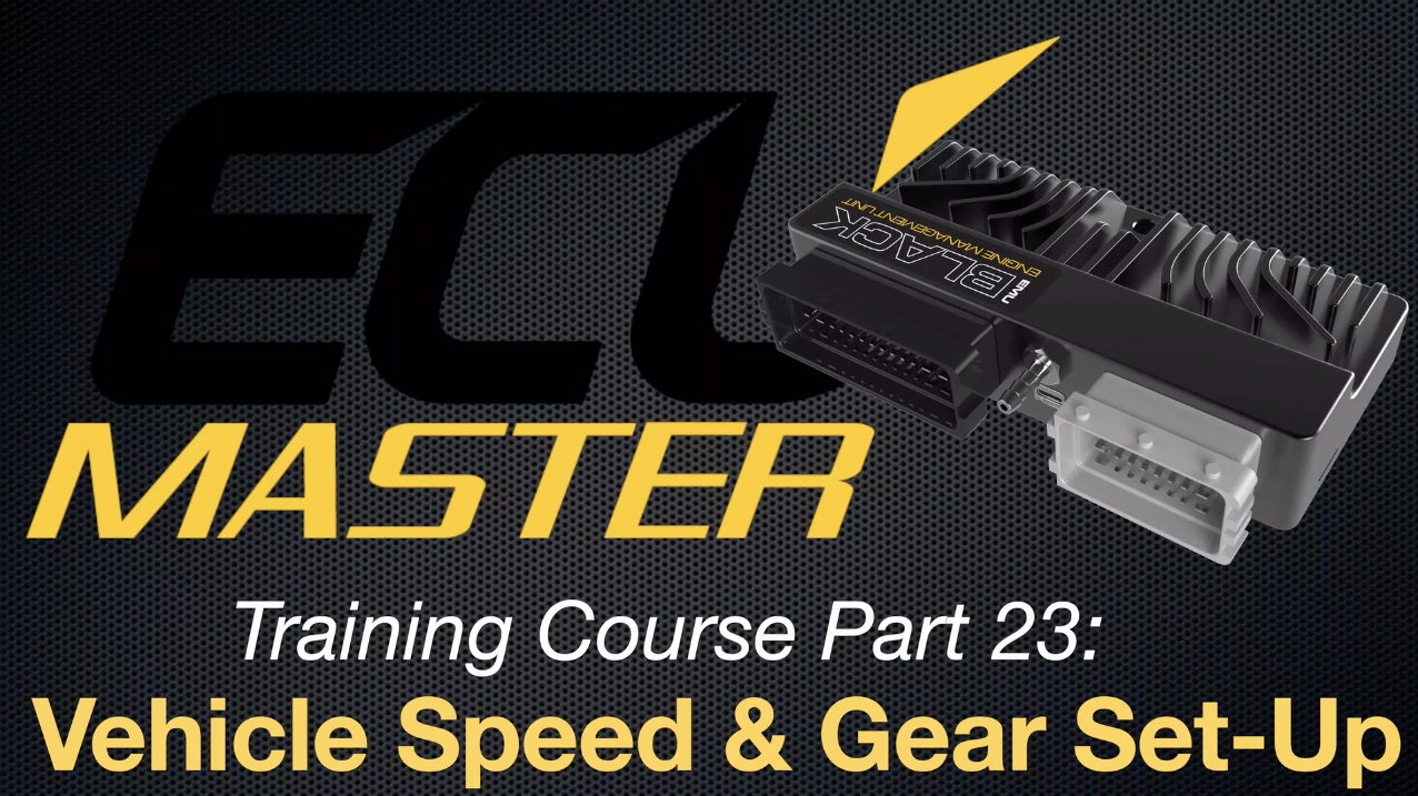 ECUMaster Training Course Part 23: Vehicle Speed & Gear Set-Up