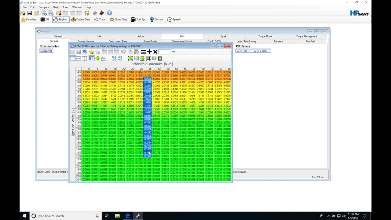 HP Tuners GM Gen 4 Training Part 9 E40 Injector Data HP Tuners GM