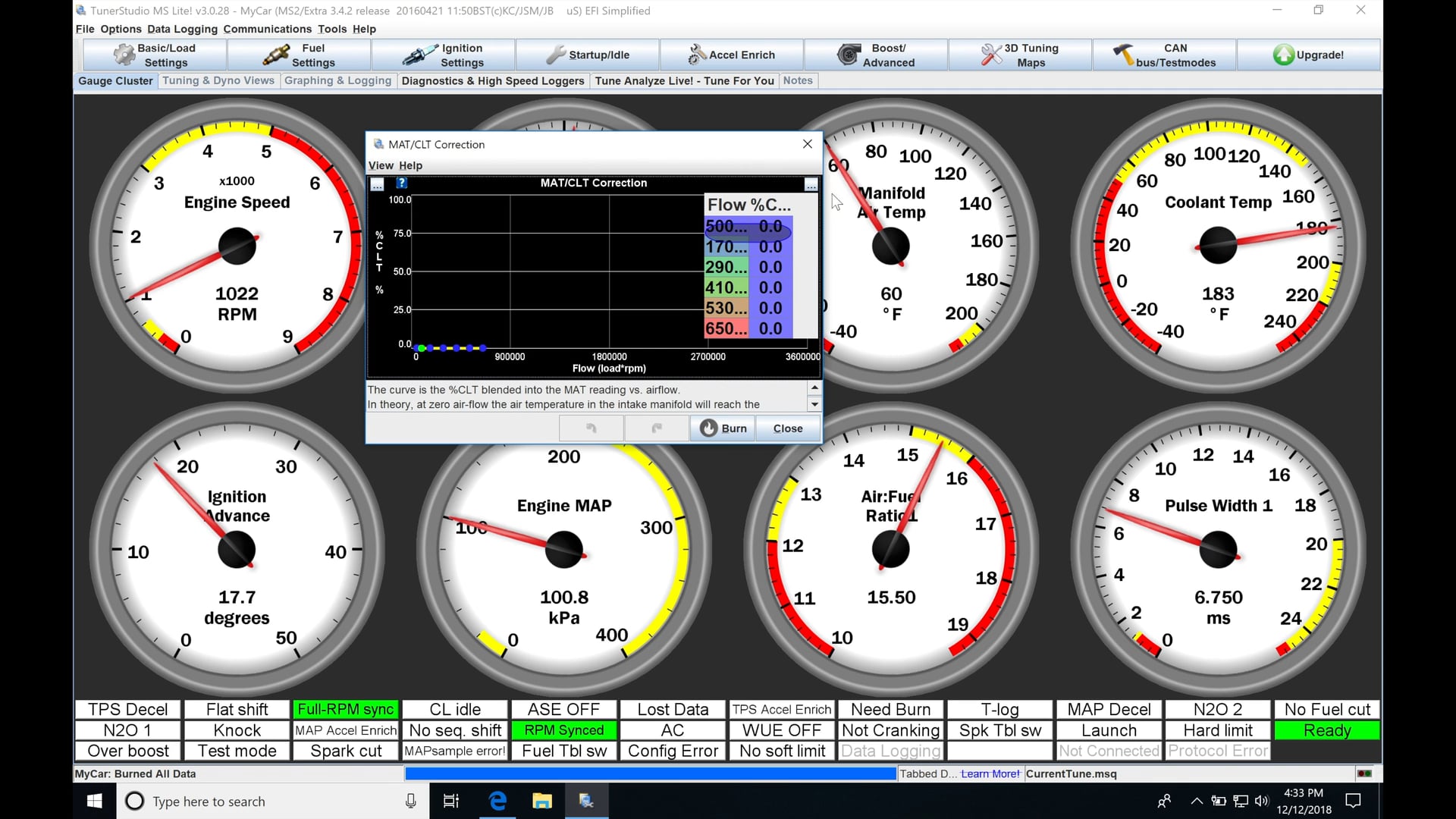 Megasquirt Part 11: Fuel Corrections