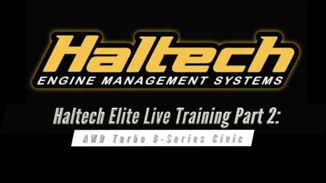 Haltech Elite Live Training Part 2: A...