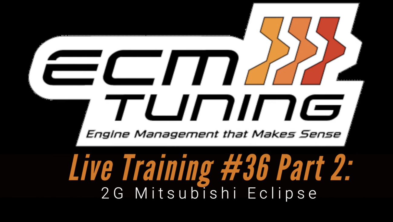 ECM Link Live Training: 16g Mitsubishi 2G Eclipse Part 2