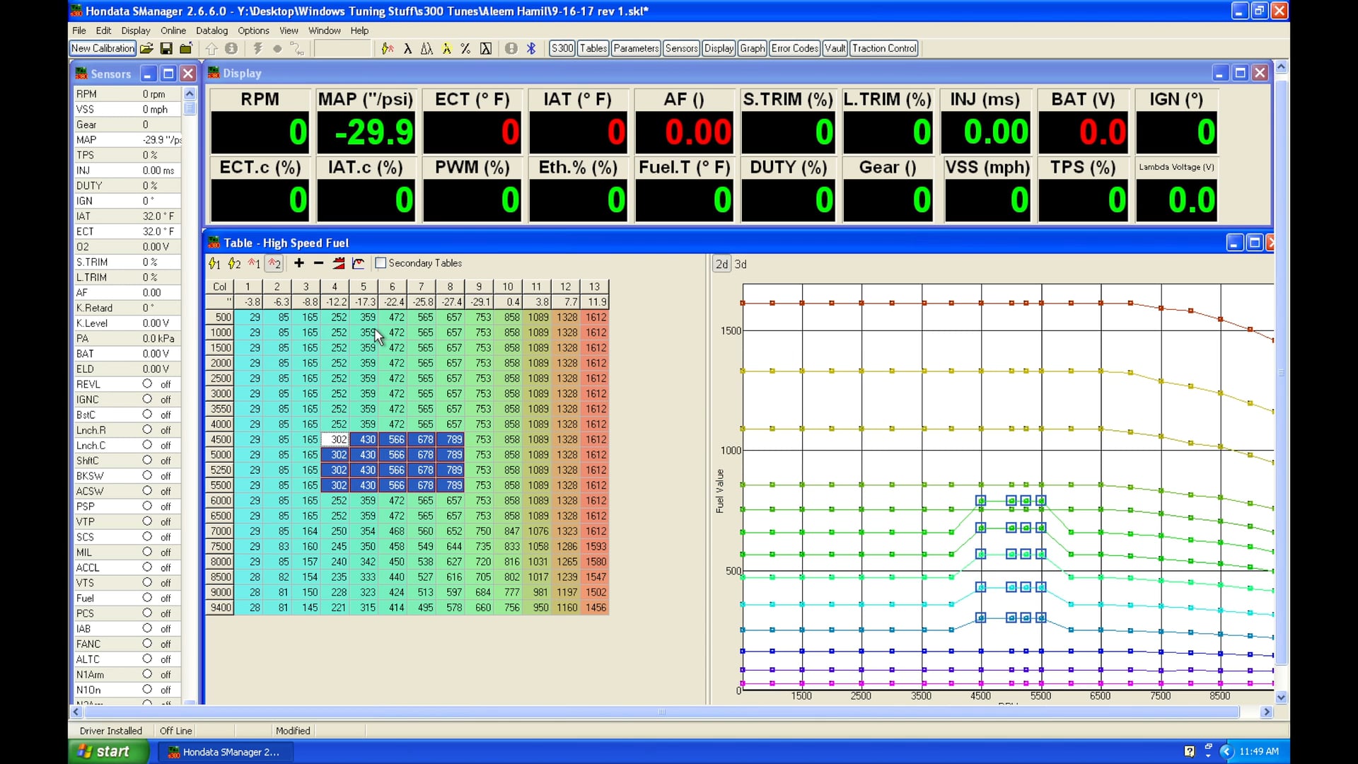 Hondata s300 Part 3: Software Navigation & Set-Up