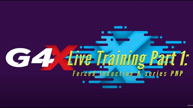 Link G4x Live Training Part 1: Forced Induction K-Series PNP