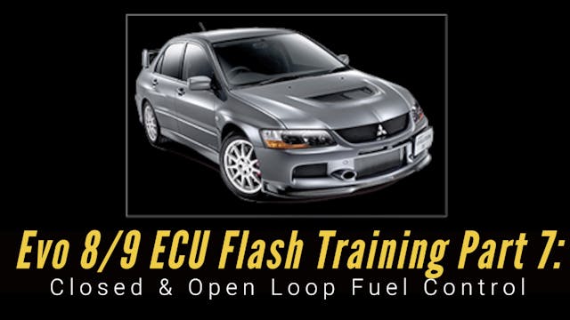 Ecu Flash Training Course Part 7: Closed & Open Loop Fuel Control 