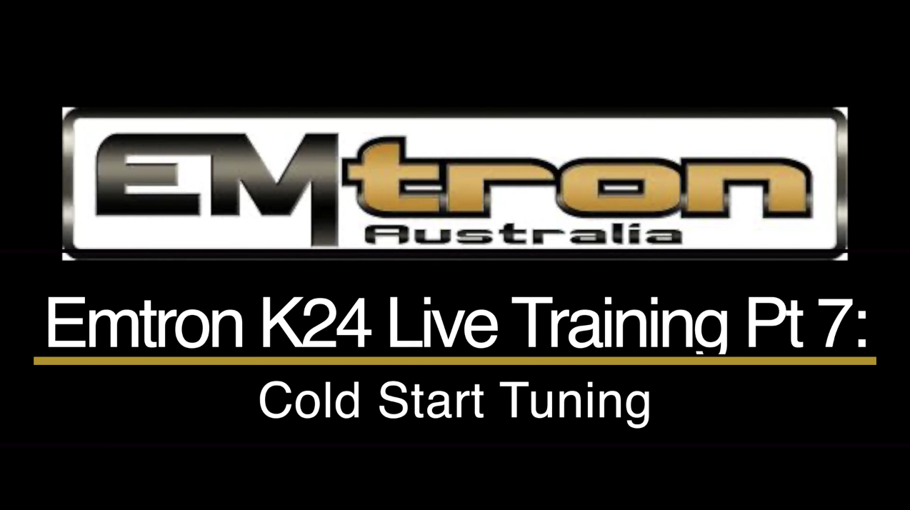 Emtron K24 Civic Live Training Part 7: Cold Start Tuning