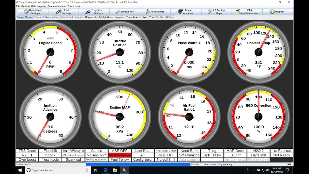 Tunerstudio Performance Megasquirt Part 3: TunerStudio Navigation - Evans Performance Academy