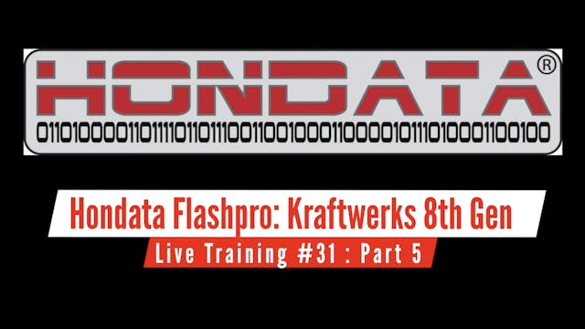 Hondata Flashpro Live Training: Kraftwerks Supercharged 8th Gen Civic Si Part 5