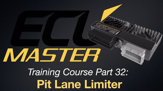 ECU Masters Training Course Part 32: Pit Lane Limiter 