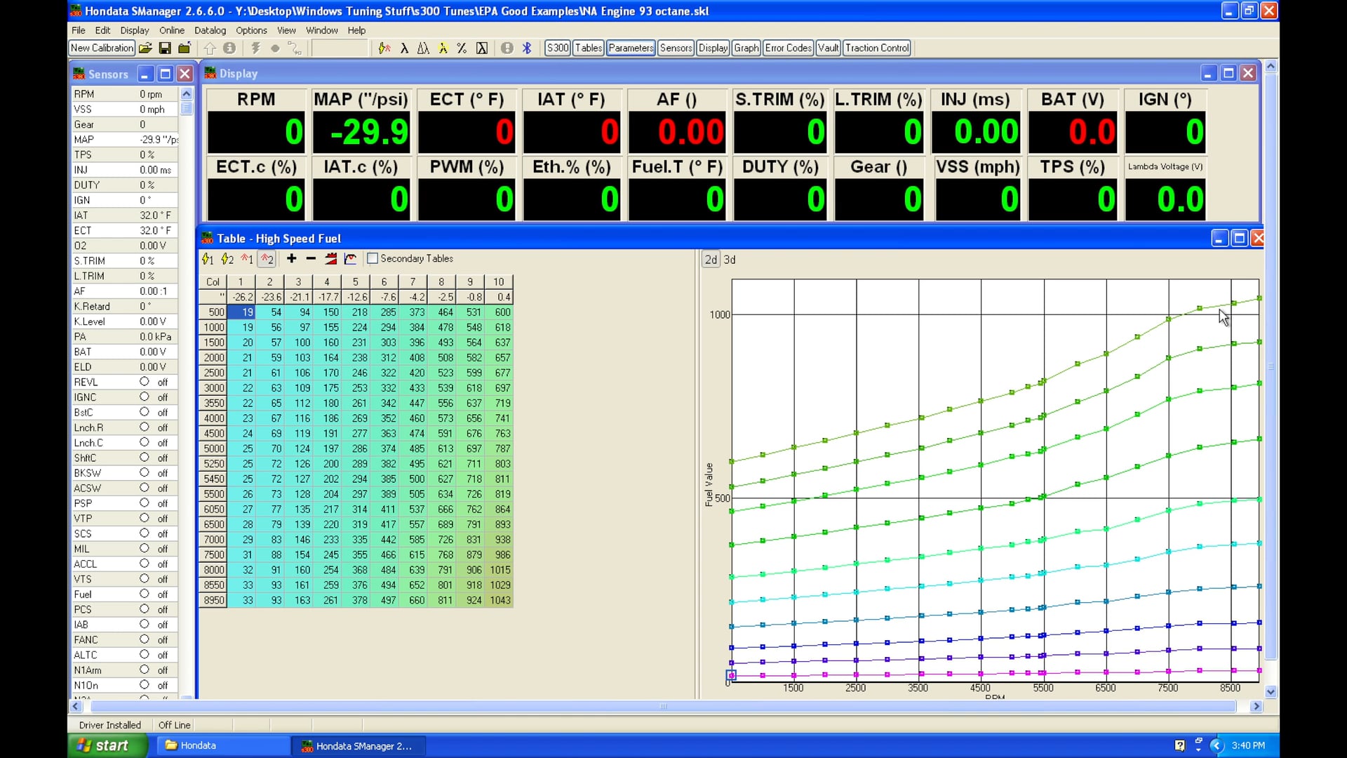 Hondata s300 Part 26: Proper Calibration Files