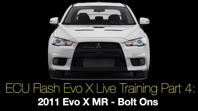 Ecu Flash Evo X Live Training Part 4:...