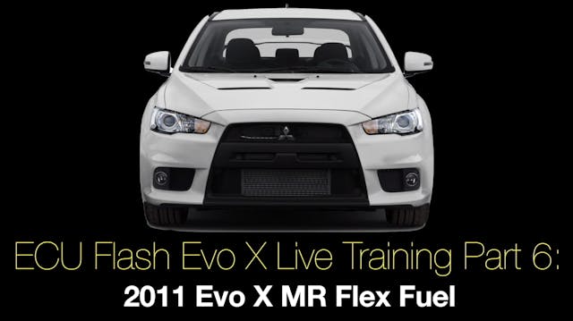 Ecu Flash Evo X Live Training Part 6:...