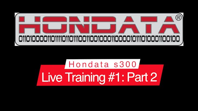 Hondata s300 Live Training: All Motor...