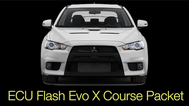 ECU Flash Evo X Course Packet (click to download)