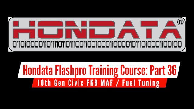 Hondata FlashPro Part 36: 10th Gen Civic FK8 MAF / Fuel Tuning