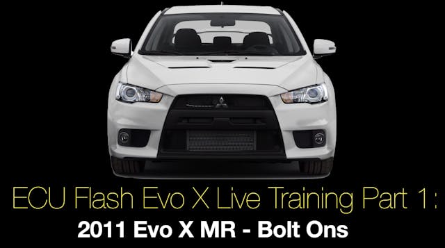 Ecu Flash Evo X Live Training Part 1:...