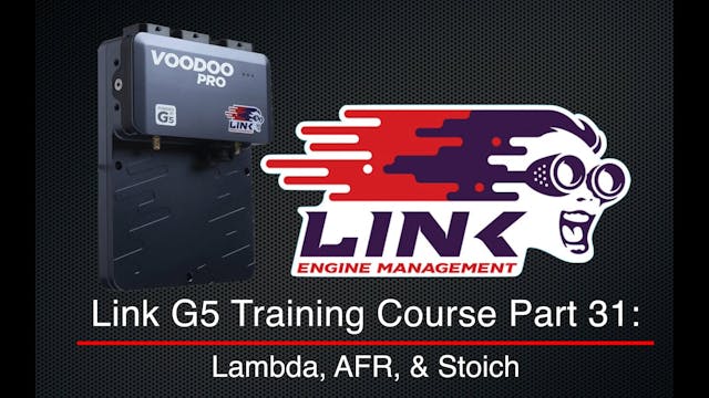 Link G5 Training Course Part 31: Lamb...