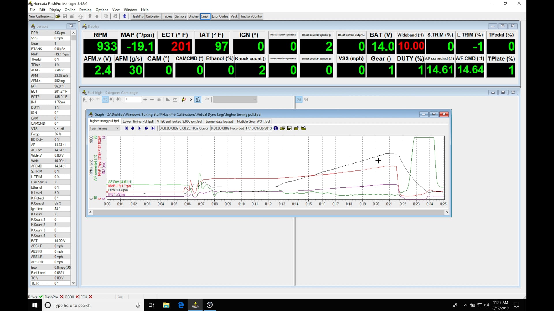 Hondata FlashPro Part 31: Virtual Dyno