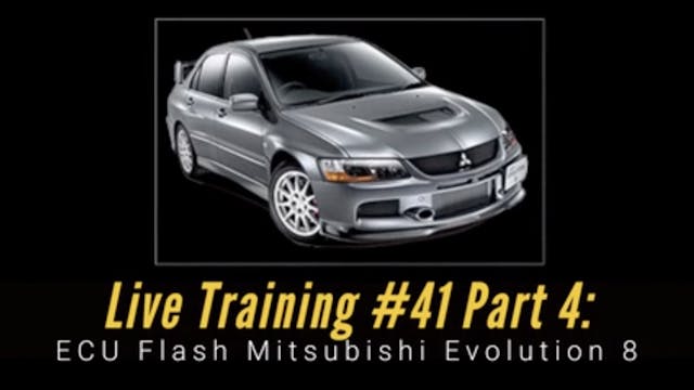 Ecu Flash Live Training: Mitsubishi Evolution 8 Part 4