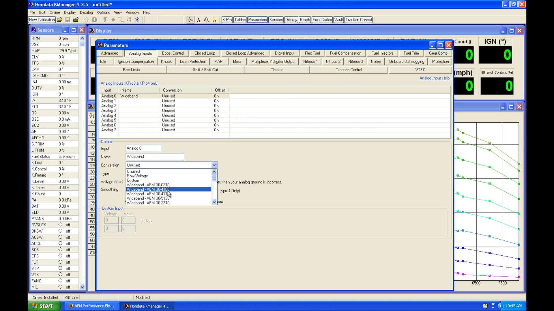 Hondata Kpro Part 6: Basic & Advanced Input Set-Up