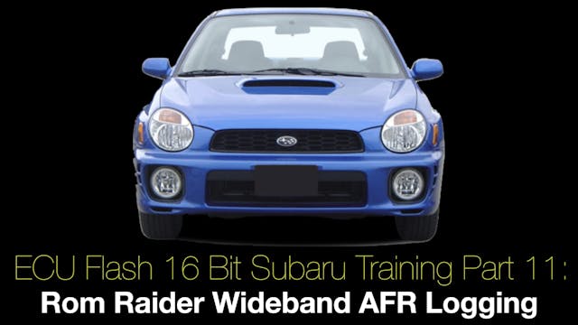 Ecu Flash 16 Bit Subaru Training Part 11: Rom Raider Wideband AFR Logging