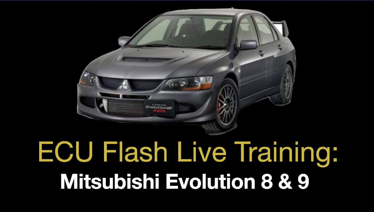 ECU Flash Live Training: Evolution 8 & 9 