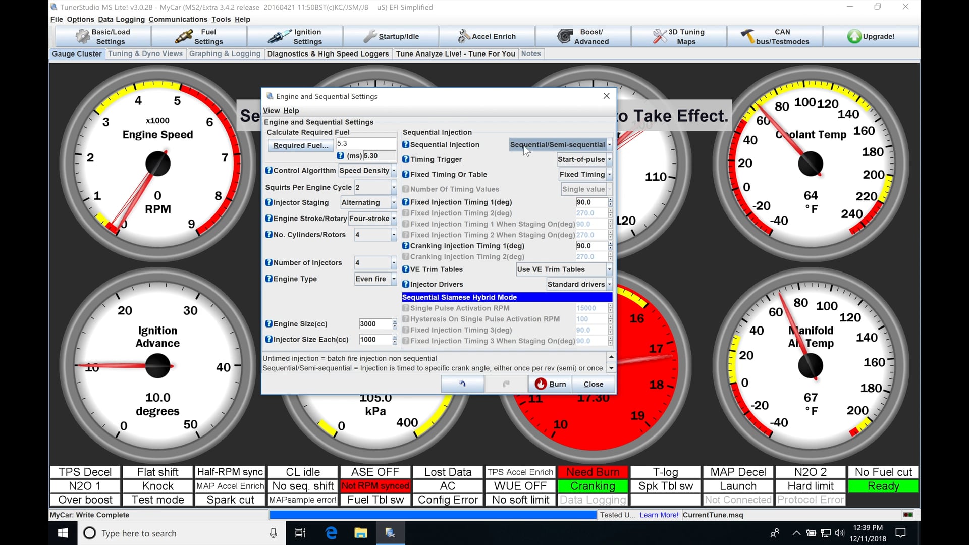 Megasquirt Part 7: Engine & Fuel Injection Set-Up