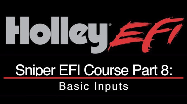 Holley Sniper EFI Training Part 8: Ba...