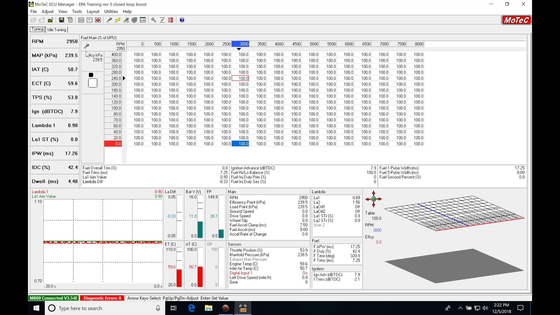 Motec Hundred Series Training Part 23: Open Loop Boost Control