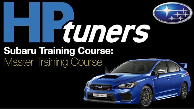 HP Tuners Subaru Master Training Course