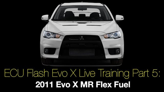 Ecu Flash Evo X Live Training Part 5:...