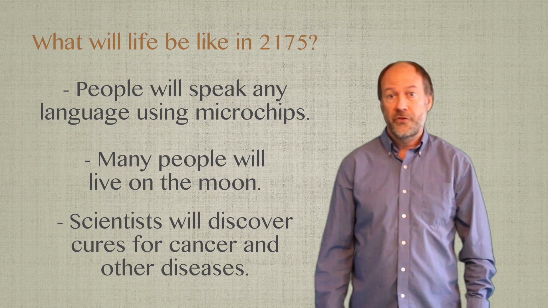 B1.L1.G1 Will For Prediction grammar