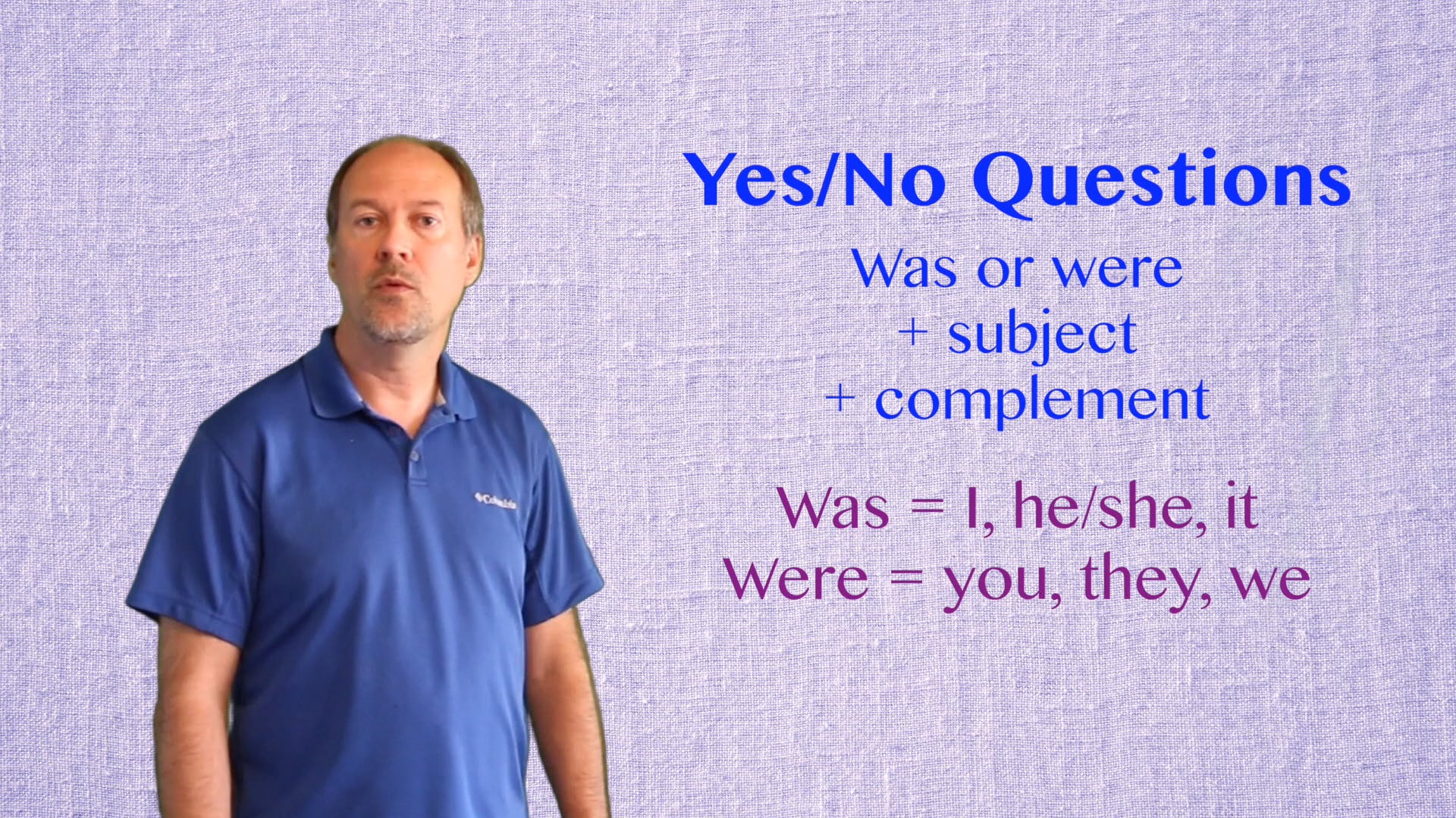 A2.L4.G1 Simple Past of Be Grammar